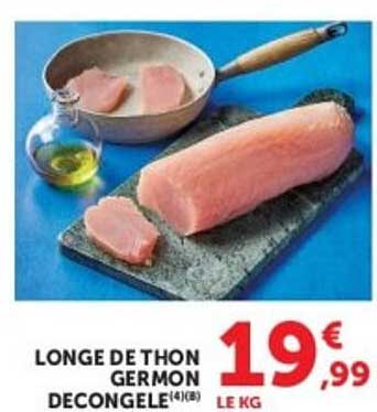 LONGE DE THON GERMON DECONGELE