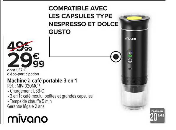 Machine à café portable 3 en 1