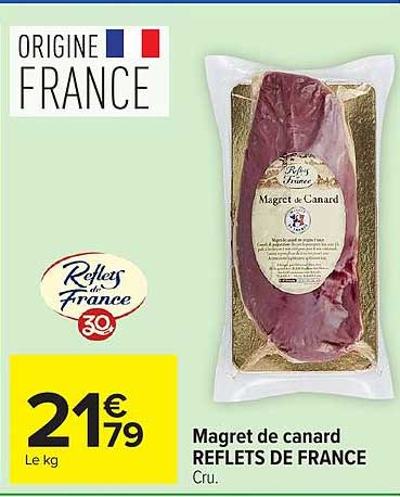 Magret de canard REFLETS DE FRANCE Cru.