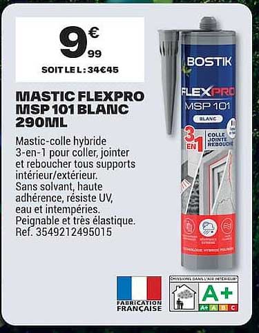 MASTIC FLEXPRO MSP 101 BLANC 290ML