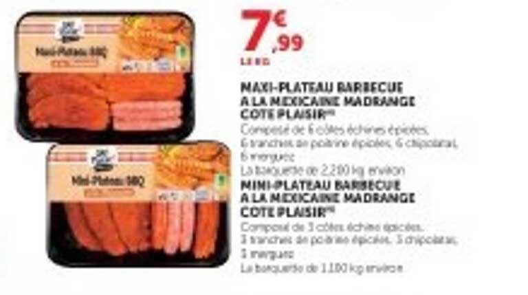 MAXI-PLATEAU BARBECUE A LA MEXICAINE MADRANGE COTE PLAISIR™