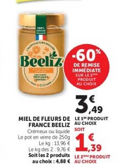 Miel de fleurs de France Beeliz