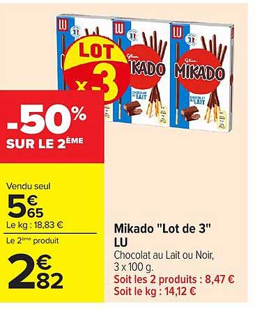 Mikado "Lot de 3" LU