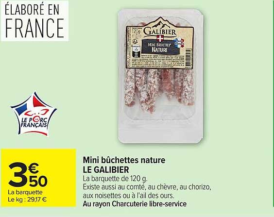 Mini bûchettes nature LE GALLIER