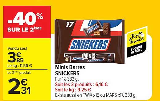 Minis Barres SNICKERS