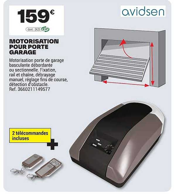 MOTORISATION POUR PORTE GARAGE