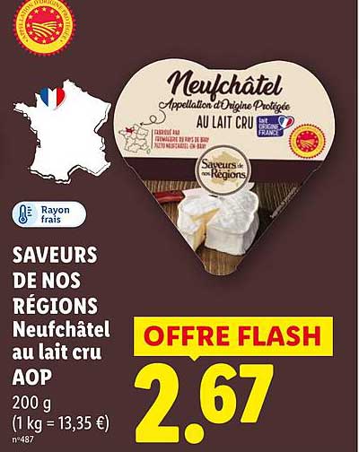 Neufchâtel au lait cru AOP 200 g