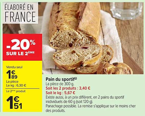 Pain du sportif