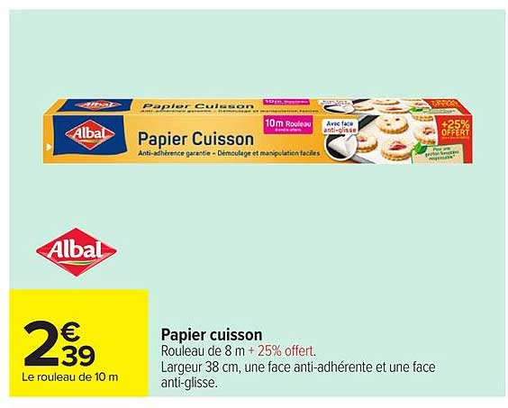 Papier cuisson