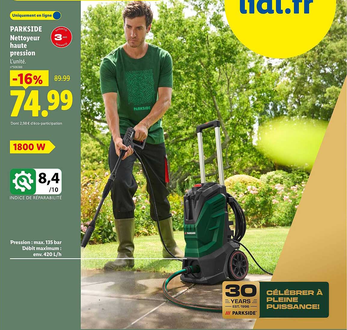 PARKSIDE Nettoyeur haute pression