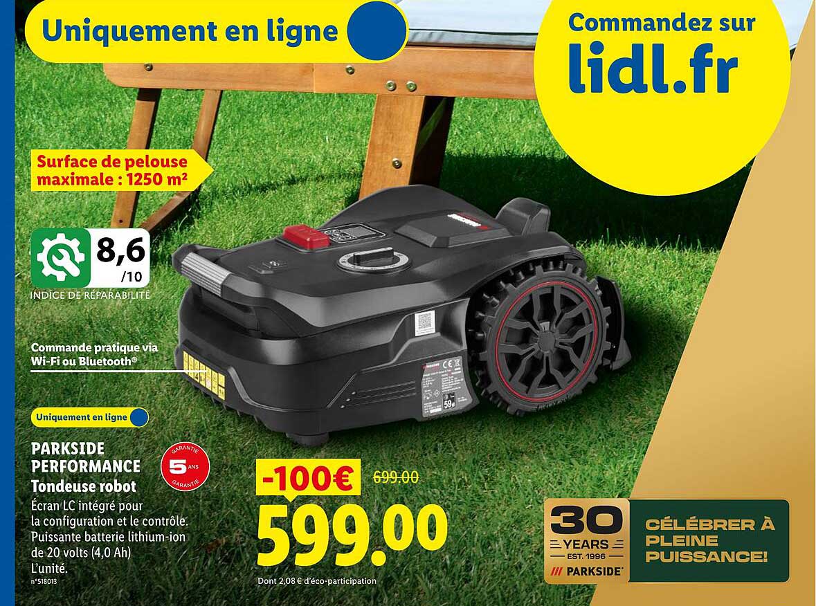 PARKSIDE PERFORMANCE Tondeuse robot