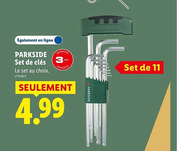 PARKSIDE Set de clés