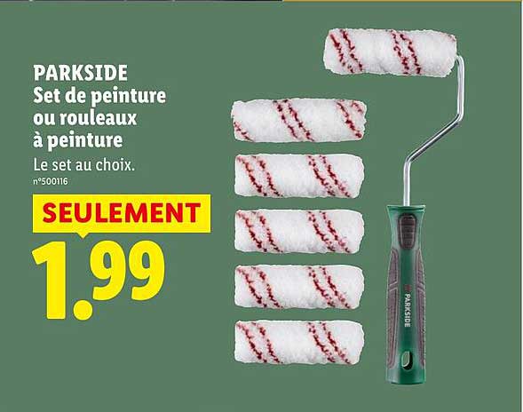 PARKSIDE Set de peinture ou rouleaux à peinture