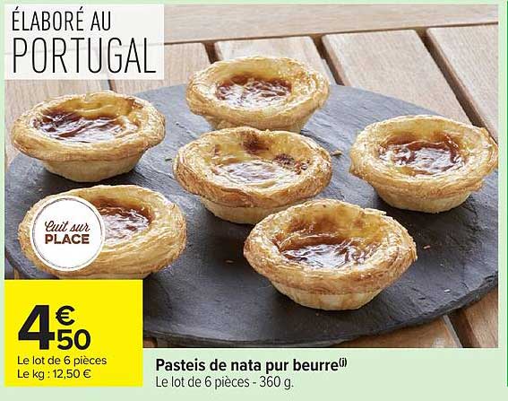 Pasteis de nata pur beurre(i)
