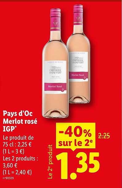Pays d'Oc Merlot rosé IGP*