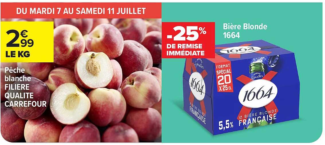 Pêche blanche FILIERE QUALITE CARREFOUR