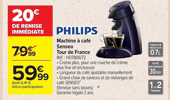 PHILIPS Machine à café Senseo Tour de France
