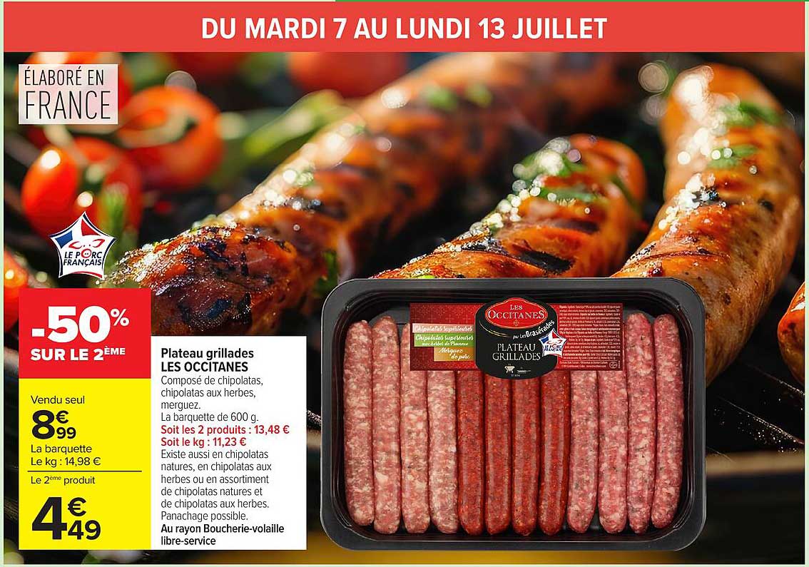 Plateau grillades LES OCCITANES