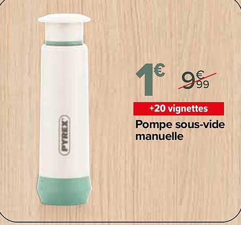 Pompe sous-vide manuelle