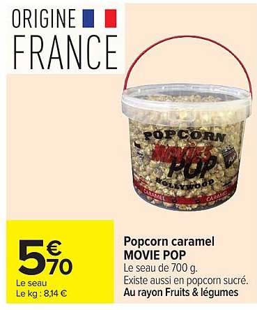Popcorn caramel MOVIE POP