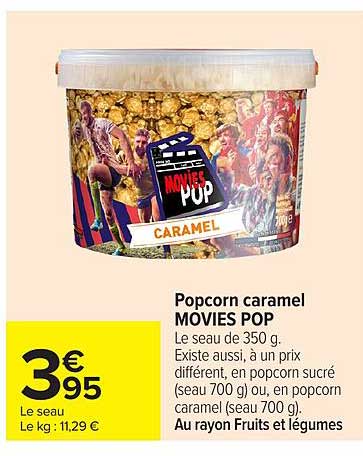 Popcorn caramel MOVIES POP