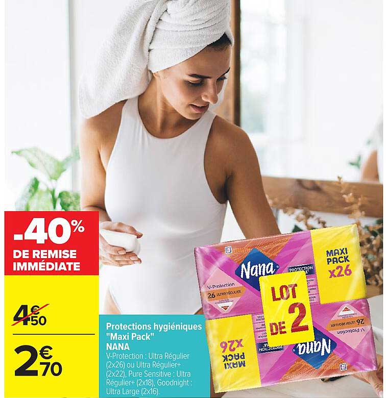 Protections hygiéniques "Maxi Pack" NANA