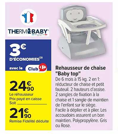 Rehausseur de chaise "Baby top"