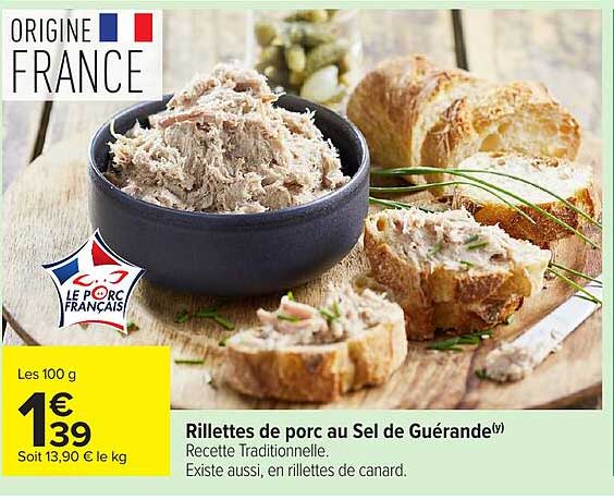 Rillettes de porc au Sel de Guérande