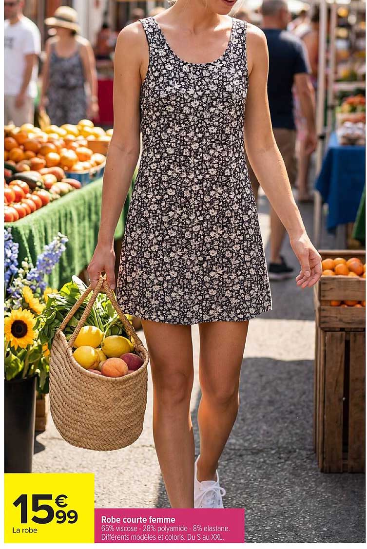 Robe courte femme