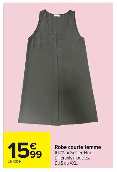 Robe courte femme