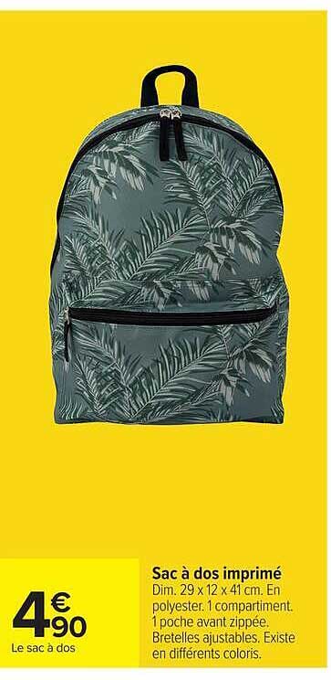 Sac à dos imprimé