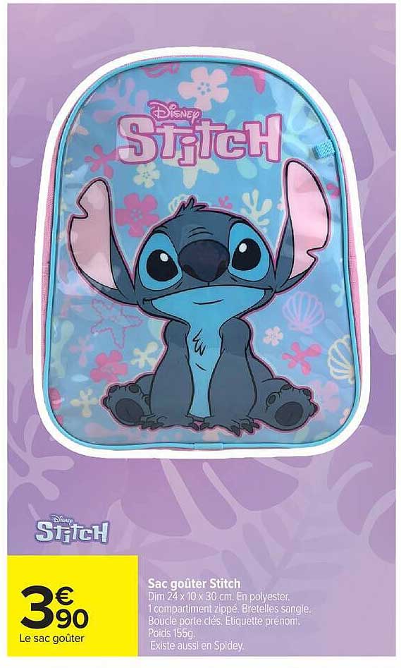 Sac goûter Stitch