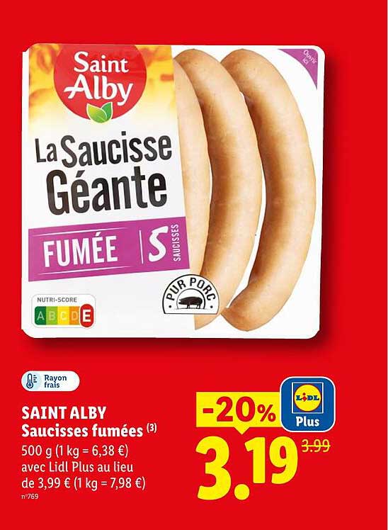 SAINT ALBY Saucisses fumées (3)