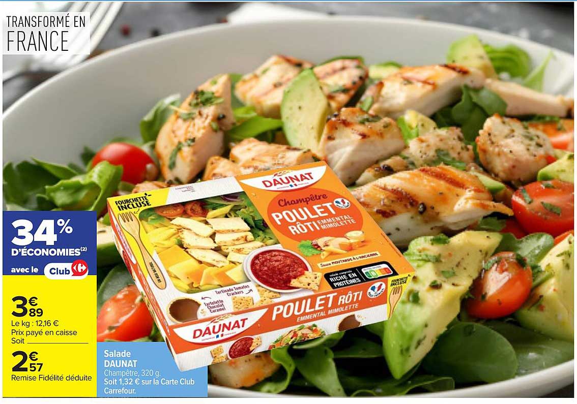 Salade DAUNAT Champêtre, 320 g