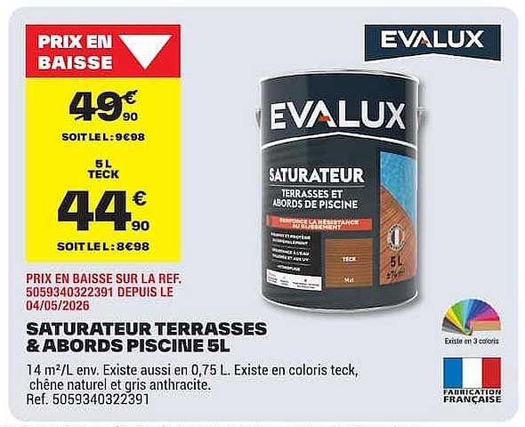 SATURATEUR TERRASSES & ABORDS PISCINE 5L