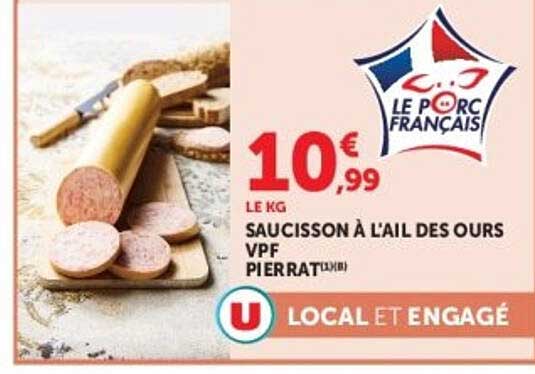 SAUCISSON A L'AIL DES OURS VPF PIERRAT