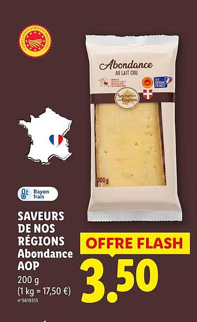 SAVEURS DE NOS RÉGIONS Abondance AOP