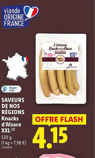 SAVEURS DE NOS RÉGIONS Knacks d’Alsace XXL (2)