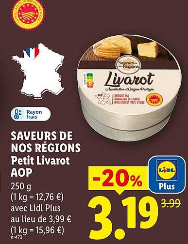 SAVEURS DE NOS RÉGIONS Petit Livarot AOP