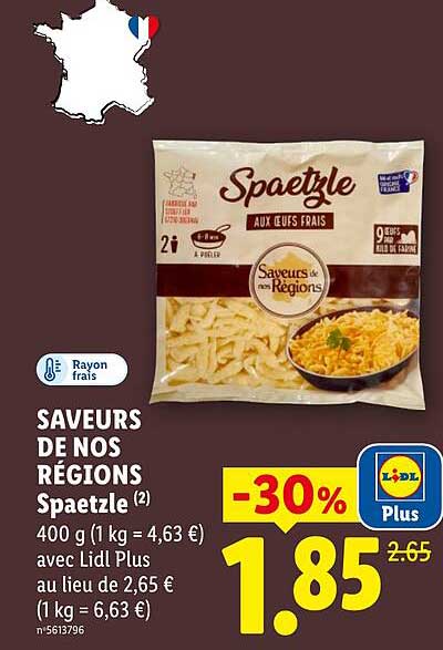 SAVUEURS DE NOS RÉGIONS Spaetzle