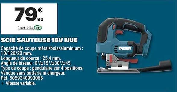 SCIE SAUTEUSE 18V NUE