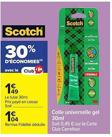 Scotch 30% d'économies avec le Club Carrefour