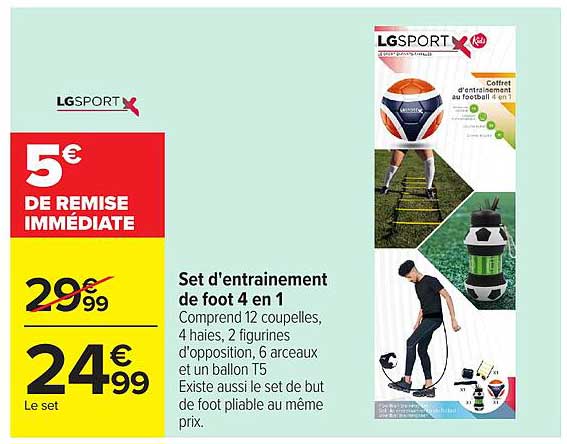 Set d'entrainement de foot 4 en 1
