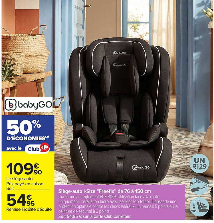 Siège-auto i-Size "Eefix" de 76 à 150 cm