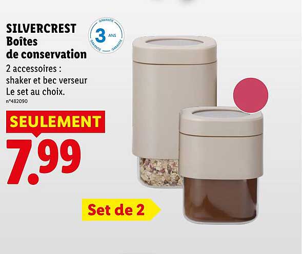 SILVERCREST Boîtes de conservation