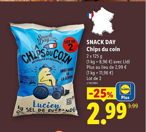 SNACK DAY Chips du coin
