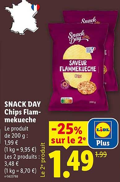 SNACK DAY Chips Flam-mekueche