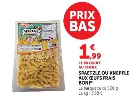 SPAETZLE OU KNEPFLE AUX OEUFS FRAIS BONI(1)