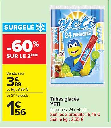 SURGELÉ -60% SUR LE 2ÈME