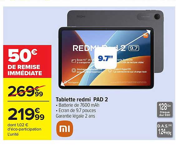 Tablette redmi PAD 2